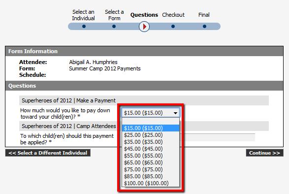 Standard Answer Amounts